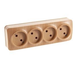 Розетка IONICH 4-ая б/з сосна 1456 