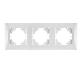 Рамка GUSI ELECTRIC Ugra 3-местная, цвет белый С1130-001 