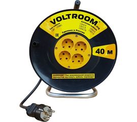Удлинитель на пластиковой катушке Voltroom ПВС 2*0,75-40 10А, 220В 