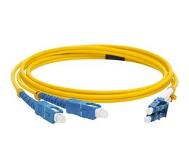 Оптический патч-корд TWT дуплексный, LC/UPC-SC/UPC, SM, 0.5 м 2LC-2SC/SU-0.5 