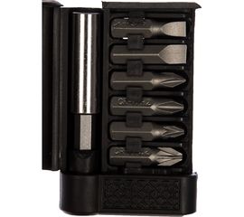 Набор бит (25 мм; 6 шт.) в прямоугольном картридже + адаптер (60 мм) FIT 57660 