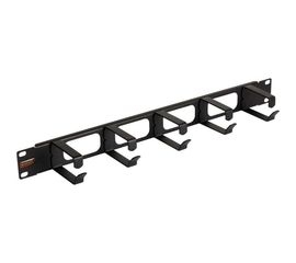 Органайзер NIKOMAX 19"", 1U, кольца 60мм 2шт. NMC-OK600H-1U-BK-2 