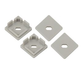 Набор заглушек для профиля CAB280 ЭРА 1616S-3B 4 сквозные квадратные Б0039454 