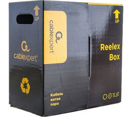 Кабель Cablexpert FTP5e, 4 пары, 0.48 мм, CCA, одножильный, экран, 305 м, серый FPC-5004E-SOL 