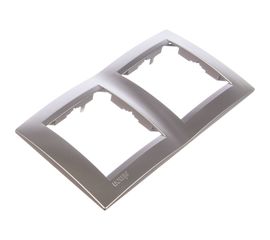 Универсальная рамка Simon 2 поста, алюминий 1500620-033 