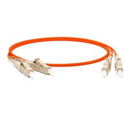 Волоконно-оптический шнур Hyperline FC-D2-50-LC/PR-LC/PR-H-50M-LSZH-OR патч-корд MM 50/1 240184 