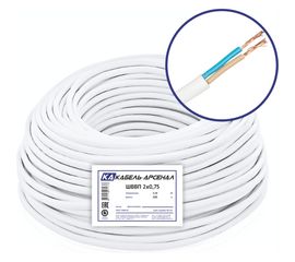 Провод Кабель-Арсенал ШВВП 2x0,75 ГОСТ - 200 м 40184 