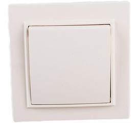 Выключатель STEKKER 1-клавишный, 220V, 10А, серия Эрна, слоновая кость, PSW10-9003-02 39230 