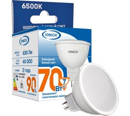Светодиодная лампа акцентного освещения IONICH ILED-SMD2835-JCDR-7Вт-630Лм-230В-6500К-GU5.3 1793 