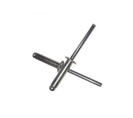 Вытяжная заклепка ZAMETAL 4,8x12 нержавеющ. сталь, DIN 7337, A2, уп. 500 шт. ZA519740 