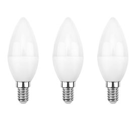 Светодиодная лампа REXANT 3 шт Свеча CN 9.5 Вт E14 2700 K теплый свет 604-023-3 