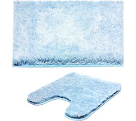 Комплект ковриков для ванны и туалета Bath Plus Тиволи голубой DB4148/10 