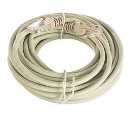 Патч-корд LANMASTER RJ45-RJ45, 4 пары, UTP, категория 5е, 7 м, серый, LSZH, LAN-PC45/U5E-7.0-GY 