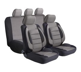 Чехлы для автомобильных сидений KRAFT COMFORT универсальные, полиэстер, черно-серые KT 835639 