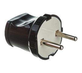 Прямая вилка IN HOME 10А черная 4242 4690612009032 