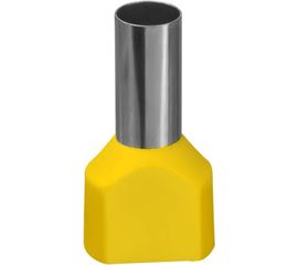 Наконечник Navigator 61 043 NET-E2-6.0-14-B50 НШВИ2, желтый, 2 провода 50шт/упак 61043 
