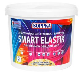 Эластичная шпатлевка-герметик для OSB SOPPKA SMART ELASTIK 5кг СОП-Шов5 