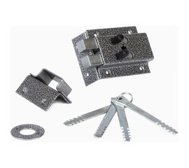 Накладной замок Делга Комаз ПХК прямоугольный ригель 4005 