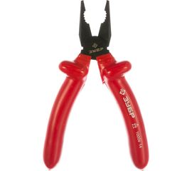 Комбинированные, диэлектрические, высоковольтные плоскогубцы до ~1000В, 180мм Зубр ""ЭКСПЕРТ"" ""ЭЛЕКТРИК"" 2214-1-18_z02 