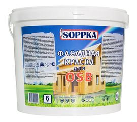 Фасадная краска по OSB SOPPKA 6 кг СОП-Фасад-Крас6 