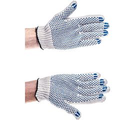 Перчатки Gigant, х/б, ПВХ-покрытие точка, 7.5 класс, 5 нитей GGT-03 