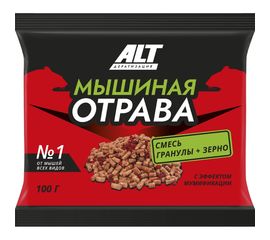 Мышиная отрава от мышей всех видов №1 ALT, 100 г 4607112040960 