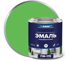 Эмаль PROREMONTT ПФ-115 салатовая, 2.7 кг Лк-00005609 