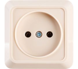 Розетка открытой установки 2П IP20 10А, слоновая кость TDM Ладога SQ1801-0014 