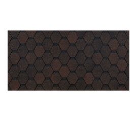 Гибкая черепица DOCKE PIE EURASIA ШЕСТИГРАННИК коричневый ZRKQ-1023 