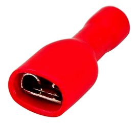 Плоская клемма REXANT полностью изолированная гнездо 6.6мм 0.5-1.5кв.мм 08-0612 