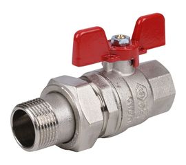 Шаровой полнопроходной кран STOUT с американкой, ВР/НР 3/4 SVB-1007-000020 