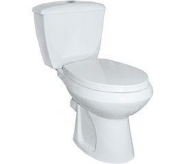 Унитаз-компакт Оскольская керамика Элисса Standart нижняя подводка, косой выпуск, 1 режим, сиденье ПП ОК 424793 