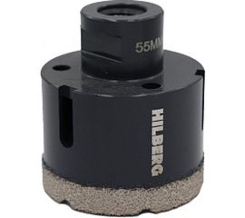 Коронка алмазная по керамике и керамограниту Super Hard (55 мм; M14) Hilberg HH655 