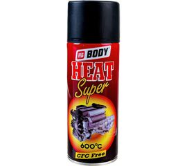 Аэрозольная краска HB BODY Т*420 температуростойкая, черная, 0.4 л 5120200000 