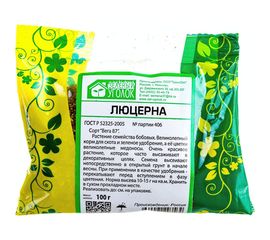 Семена Зеленый уголок Люцерна, 0.1 кг 4660001293564 