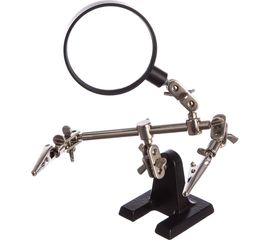 Держатель третья рука с лупой х2.5 HT-390 (ZD-10R) REXANT 12-0251-4 