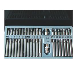 Набор бит (40 предметов; 1/2 торкс, сплин, шесигранник) СЕРВИС КЛЮЧ 76450 