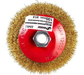 Щетка дисковая гофрированная (100 мм; М14) для УШМ SKRAB 35463 