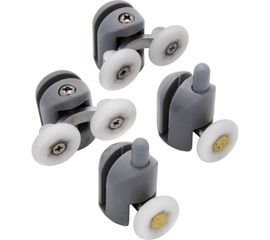 Ролики для душевой кабины MasterProf компл. №1 одинар.ниж. 2шт. + двойн.верх. 2шт., диам. 23мм ИС.131346 