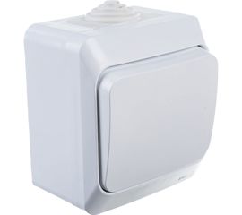 1-клавишный переключатель Schneider Electric ОП Этюд 10А IP44 белый BA10-046B 