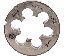 Плашка, трубная цилиндрическая G 3/4 дюйма 9ХС ТМ Туламаш 57996 