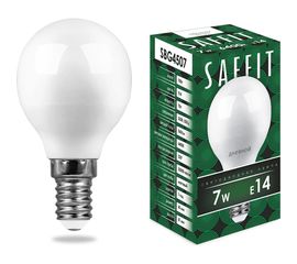 Светодиодная лампа SAFFIT 7W 230V E14 6400K, SBG4507 55123 