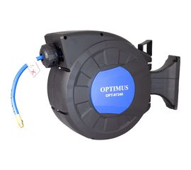 Шланг пневматический армированный pvc на катушке (15 м; 8x12 мм; 20 бар) Optimus OPT-97240 