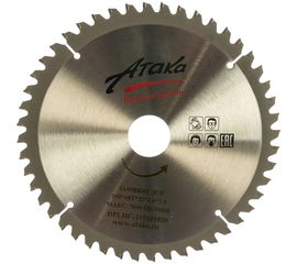 Диск пильный по ламинату и дсп (200х32 мм; 48T; ч/рез отриц.) АТАКА 8078190 
