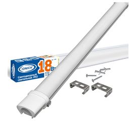 Светодиодный линейный узкий светильник IONICH ДСП 600 мм 18Вт 4000К УХЛ2 IP65 1584 