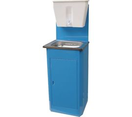 Дачный умывальник Лидер мойка нержавеющая сталь, без нагревателя воды, бак 17 л, синий 