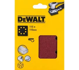 Лист шлифовальный перфорированный (10 шт; 115х115 мм; 60G) DEWALT DT3021 