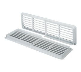 Решетка дверная белая (130х450х50 мм) Эвент П4513ДП 
