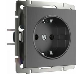 Розетка Werkel с заземлением графит W1171004 a050761 