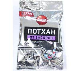 Гранулированное средство для удаления засоров в канализационных и сточных трубах Bagi Потхан 70 г 1015050033 